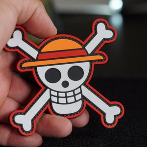 PVC patch tactical morale patch one piece, old school skull,