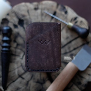 Minimalistischer Kartenhalter aus Leder Loki, Minimalist Card Wallet, schlanker Kartenhalter - Brieftasche für Karten