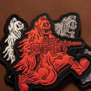 Armed Skull PVC Patch für taktische Ordnungshüter