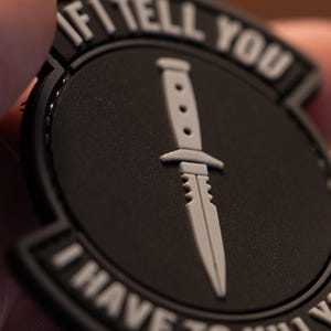 If I Tell You PVC Taktischer Kampfmoral Aufnäher mit Haken auf der Rückseite
