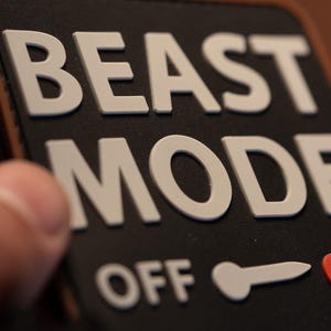 Patch Beast Mode PVC Tactical Moral Patch - Support à crochets
