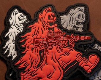 American Flag Skull PVC Tactical Morale Patch – Hook Backing - Etsy