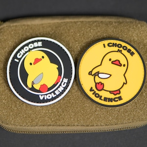 Patch moral en PVC tactique I Choose Violence - Support à crochets