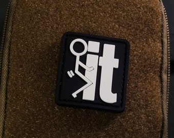 F It PVC タクティカル モラル パッチ - フック裏地