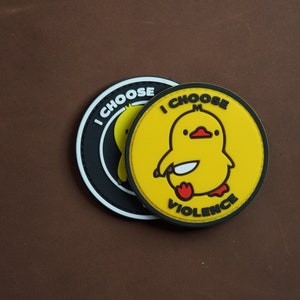 PVC-patch tactische moreel patch patch ik kies geweld, meme patch