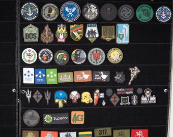 Manta para exhibición de parches – Organizador de pared para parches de moral con superficie de bucle