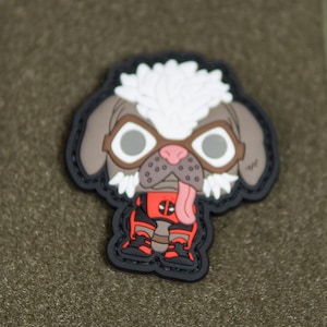 おもしろい犬のモラルパッチ | タクティカルPVC面ファスナー | K9ミームパッチ