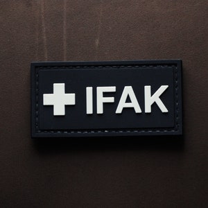 Toppa morale IFAK / Distintivo tattico in PVC / Chiusura a strappo / Kit di pronto soccorso