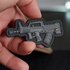 Rifle PVC Tactical Morale Patch – Hook Backing