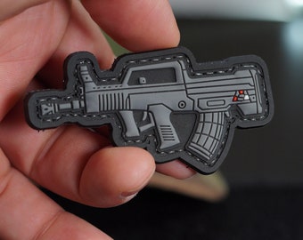 Patch pour fusil tactique en PVC pour moral, support à crochets