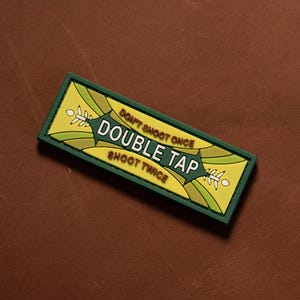PVC Tactical Morale Patch Double Tap – Hook Backing