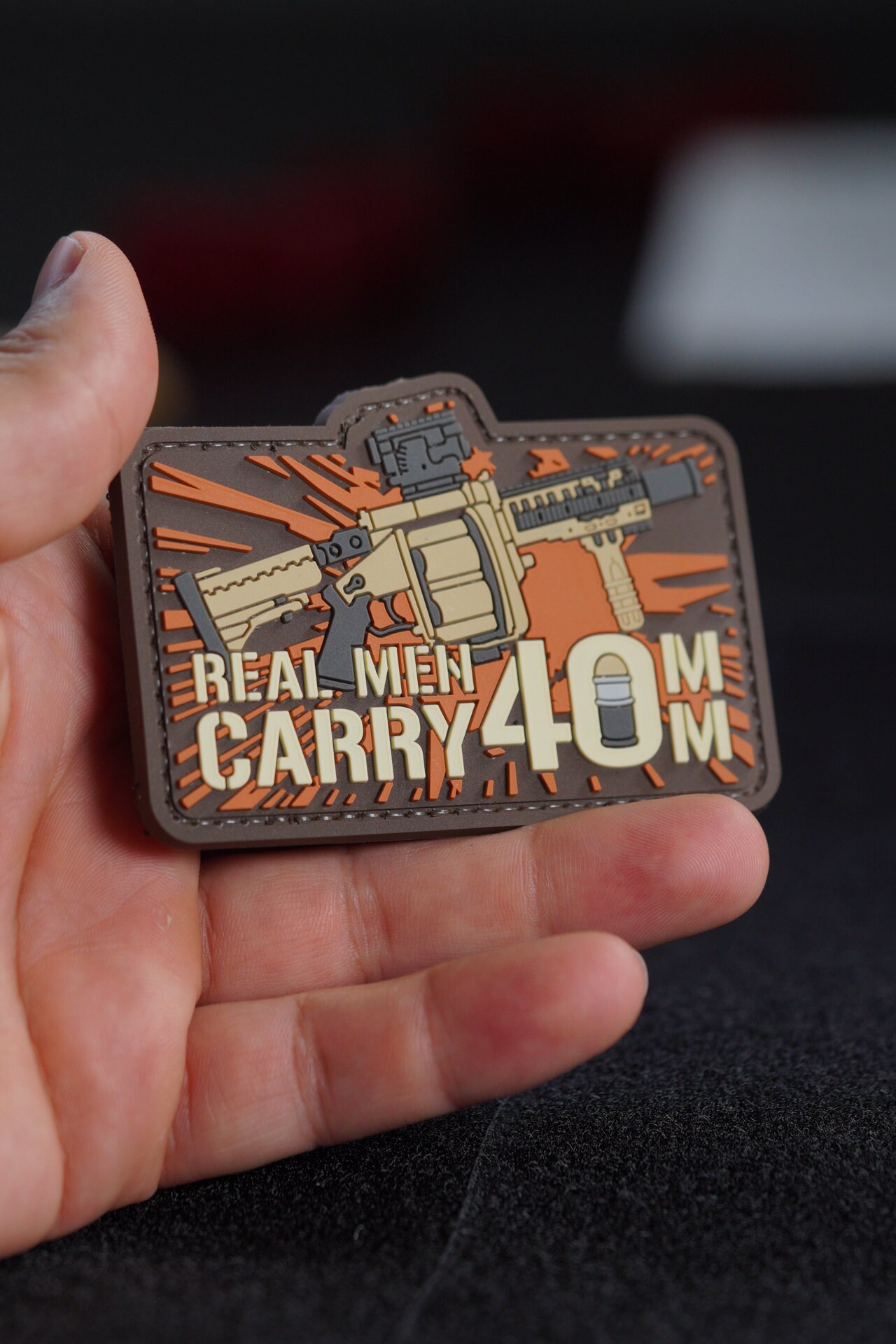 Patch Real Men Carry 40mm PVC Tactical Morale Patch – Hook Backing - Etsy