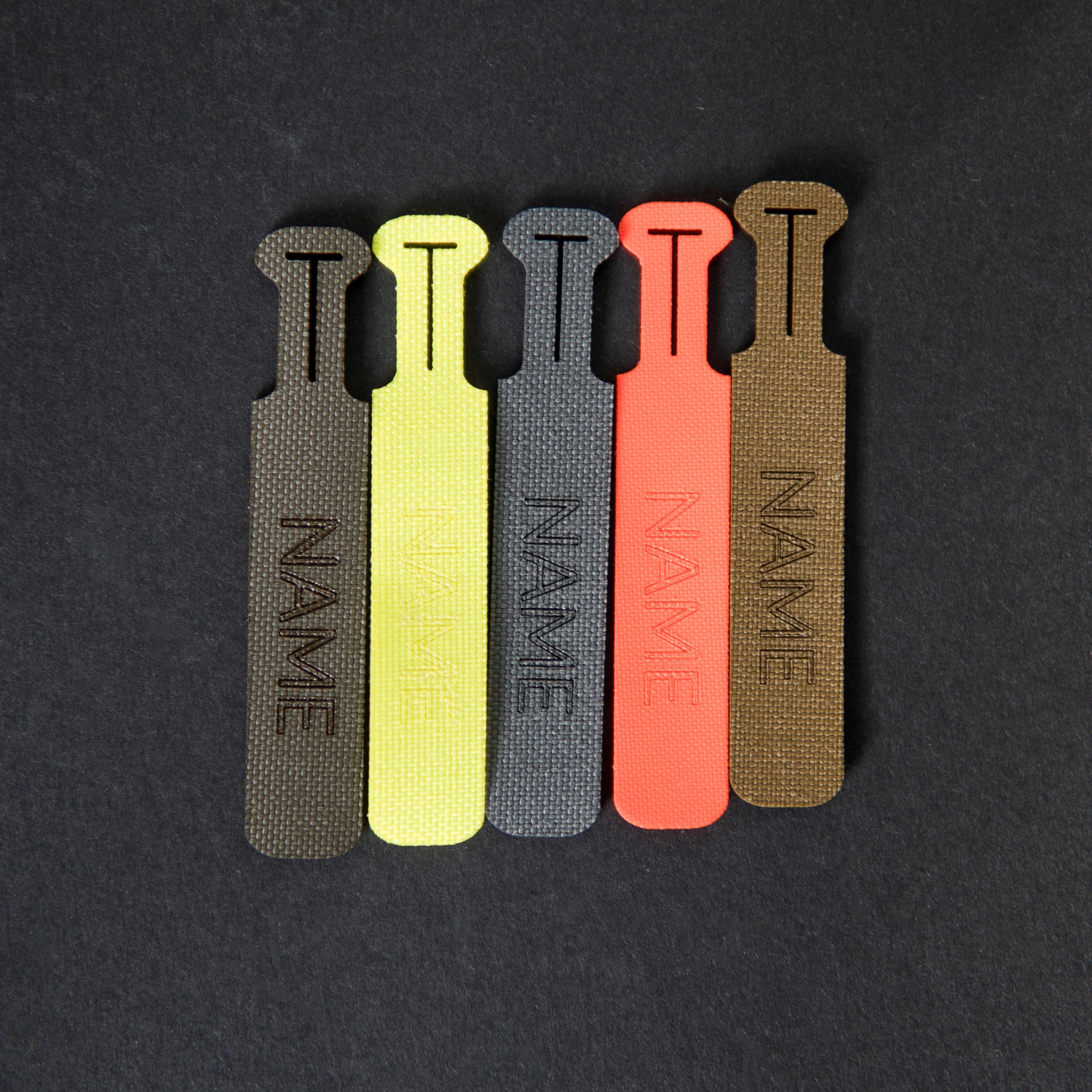 Zipper Pulls Personalized | CORDURA Laser-cut Name Tags (set of 4) - Etsy