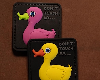 PVC Morale Patch | Don’t Touch My Duck | Tactical Gear Accessory Patch | Hook Backing