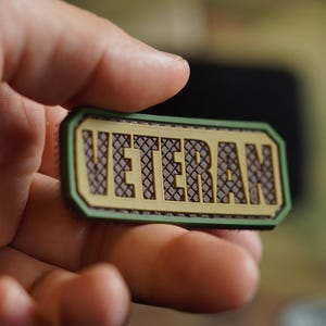 PVC patch tactical morale patch Veteran