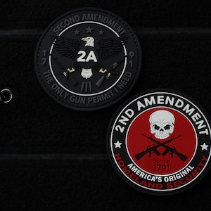 PVC patch tactical morale patch 2nd amendment