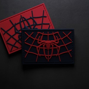 PVC patch spider man, tactical morale patch, patch, hook and loop patch