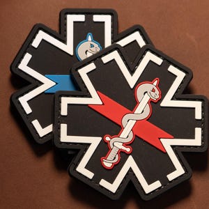 PVC patch tactical morale patch Med, medic. paramedic