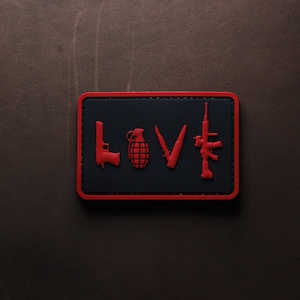 Tactische moraalpatch van PVC LOVE
