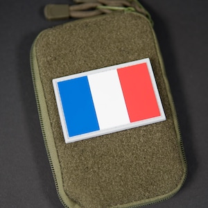 PVC Tactical Morale Patch France Flag – Hook Backing