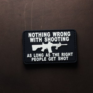 Nothing Wrong PVC Tactical Morale Patch – Hook Backing