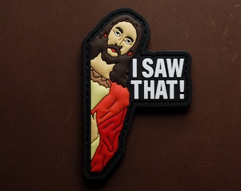 Parche de PVC para moral / "Vi ese meme" / Cierre de velcro / Parche para equipo