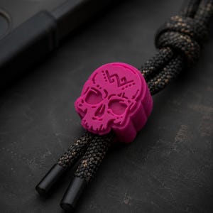 PaganEDC Cuenta de calavera, Cuenta de cordón de paracord de PVC para equipo EDC imagen 7