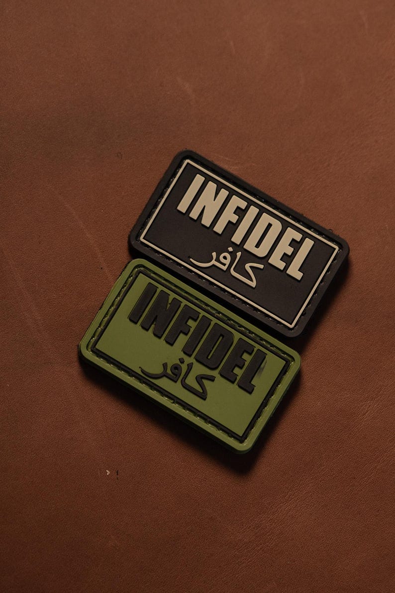 Infidel PVC Morale Patch | Tactical Gear Patch | Hook Backing - Etsy