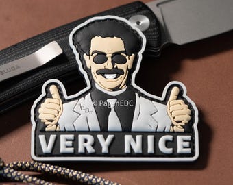 Sehr schöner Kampfmoral Aufnäher | Lustiger PVC Aufnäher Daumen hoch | EDC Zubehör | Klettverschluss