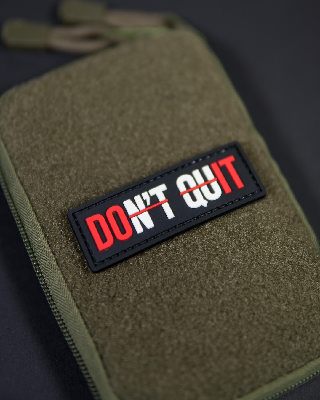 PVC Morale Patch | Don’t Quit | Motivational Tactical Gear Patch | Hook ...