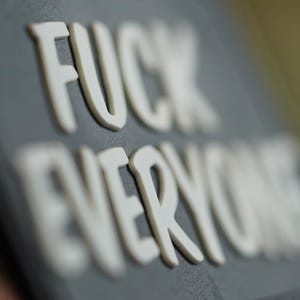 PVC patch tactical morale patch  patch Fu ck everyone, meme patch.
