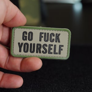 PVC Patch Go F*** Yourself | Tactical Morale Patch – Hook Backing