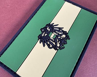 Patch Old Austrian Flag with Eagle PVC – Tactical Military Morale Hook Patch (8x5cm)