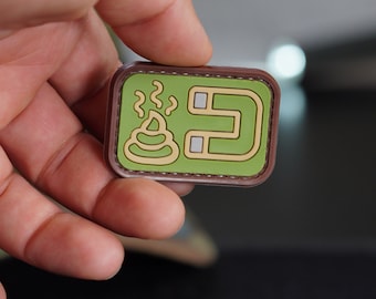 Magnet Kleiner Metal Patch | PVC Patch Patch | Haken Rückseite