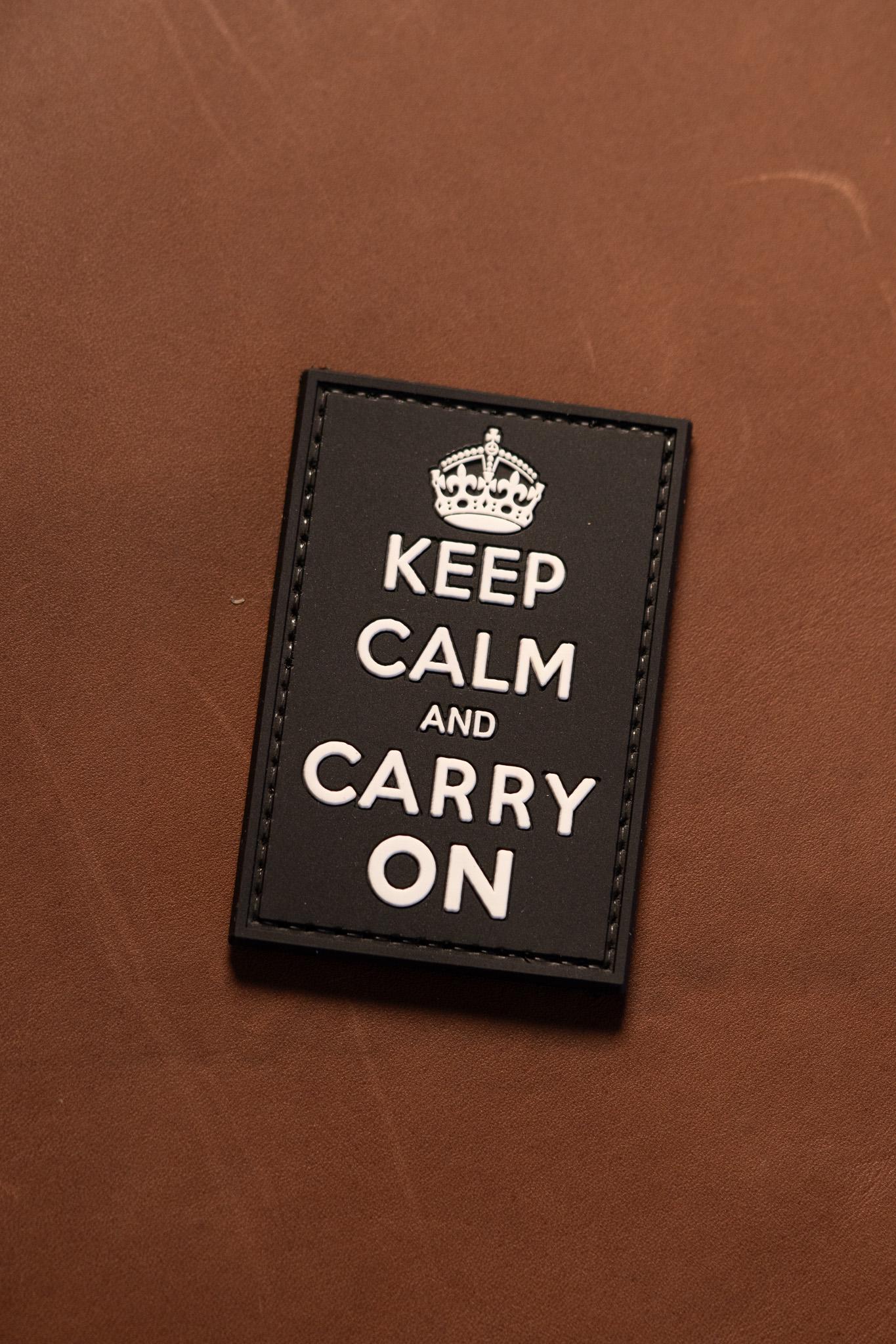 Patch PVC | Keep Calm and Carry on Morale Patch - Tactical Hook Backing ...