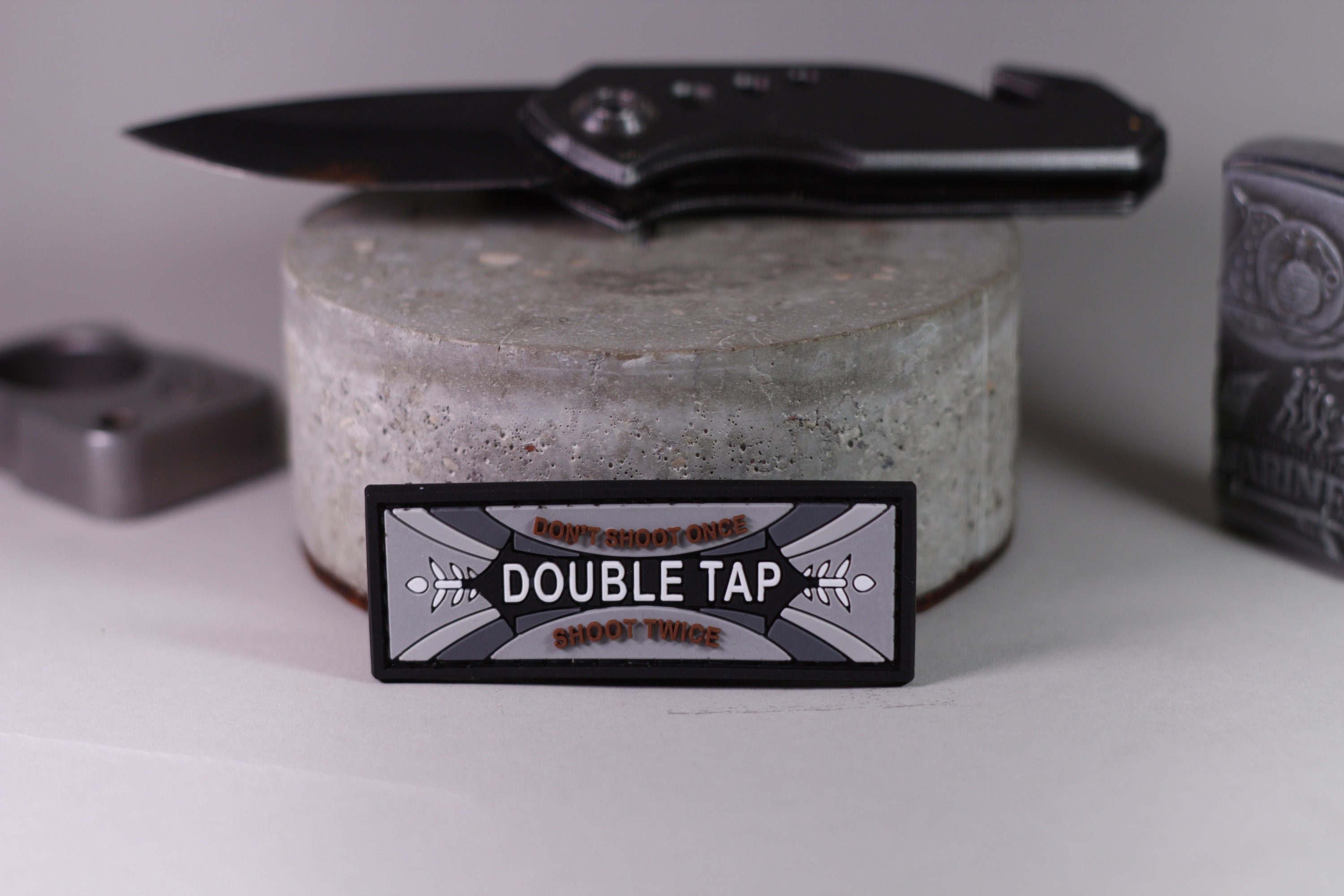 PVC Morale Patch, Double Tap Tactical Patch With Hook Backing - Etsy