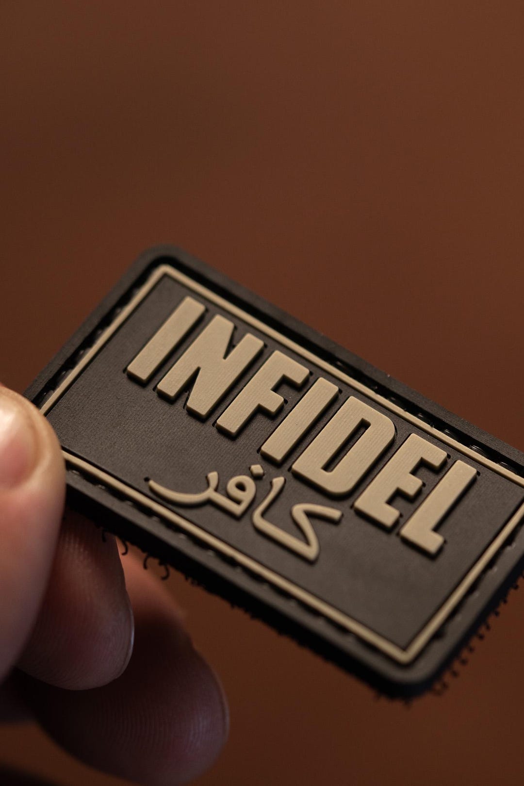 PVC Morale Patch Infidel | Tactical Gear Patch | Hook Backing - Etsy