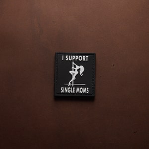 PVC morale patch i support single moms