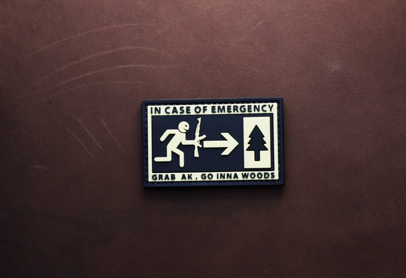 Patch in Case of Emergency PVC Tactical Morale Patch – Hook Backing - Etsy