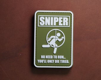 Patch Sniper PVC Tactical Morale Patch – Hook Backing