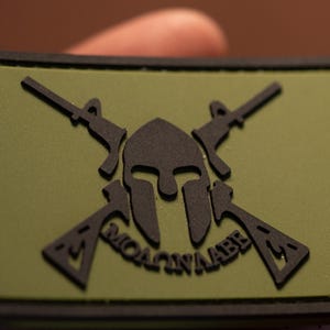 パッチ Molon Labe PVC タクティカル モラールパッチ – フック式