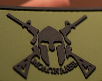 Patch - Abnäher mit Molon Labe PVC Patch