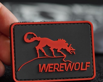 Patch Werewolf PVC Tactical Morale Patch – Hook Backing