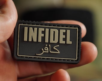 Infidel PVC Morale Patch | Tactical Gear Patch | Hook Backing