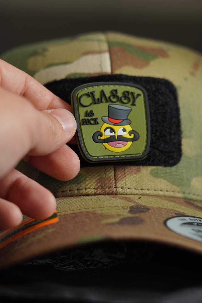 Classy as Fk PVC Tactical Morale Patch – Hook Backing - Etsy