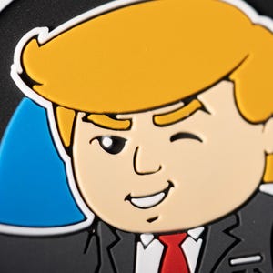 MAGA Trump Cartoon PVC Morale Patch: Tactical Hook Patch