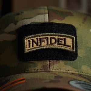 Embroidered patch tactical morale patch Infidel, embroidery patch
