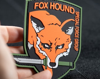 PVC Moral Aufnäher Fuchs Einheit | Cooler Patch für Patches mit Karabinerhaken