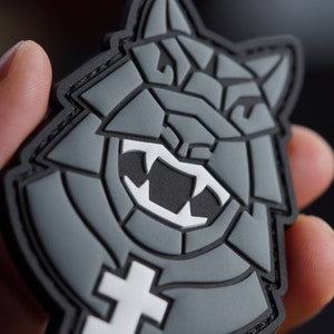 PVC patch tactical morale patch Ironwolf, Iron wolf.
