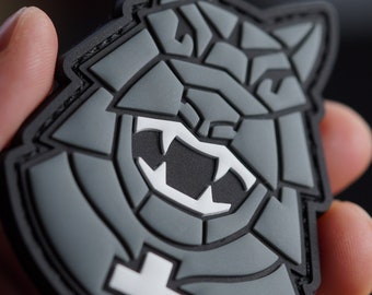 Iron Wolf PVC Tactical Morale Patch – Hook Backing